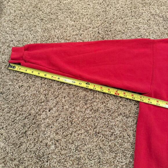 Walt Disney World Red Mickey Mouse Sweatshirt Embossed Embroidered Graphic - Picture 7 of 7